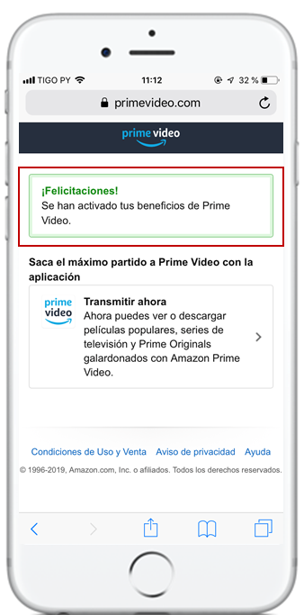 amazon prime video Tigo